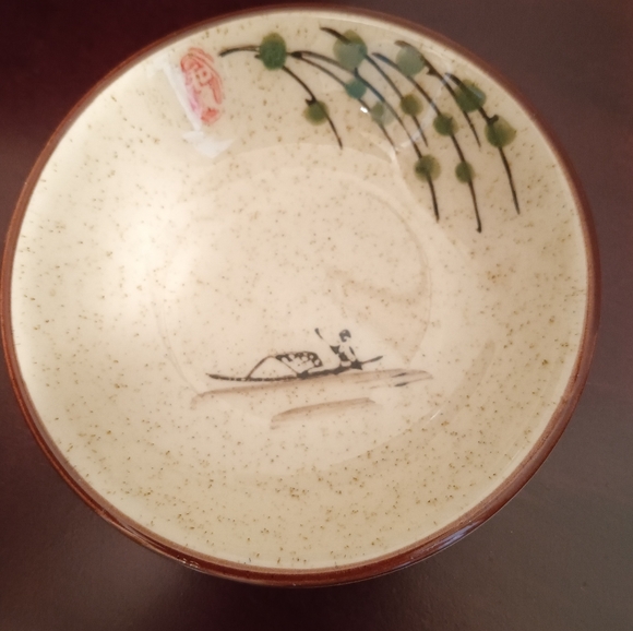 Ceramic Asian Inspired Dip Bowls Set Of Five - Picture 3 of 6